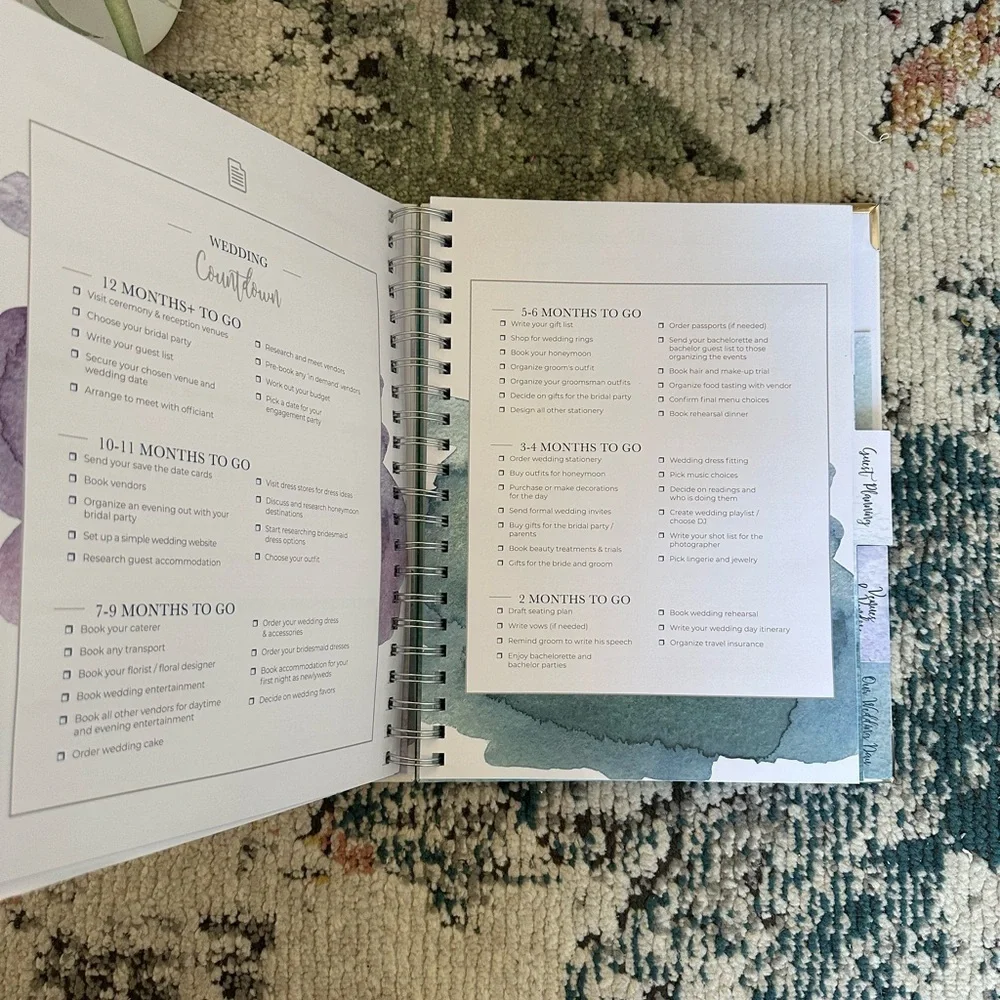 Wedding Planner Notebook - Blue, New, The Complete Wedding Planner